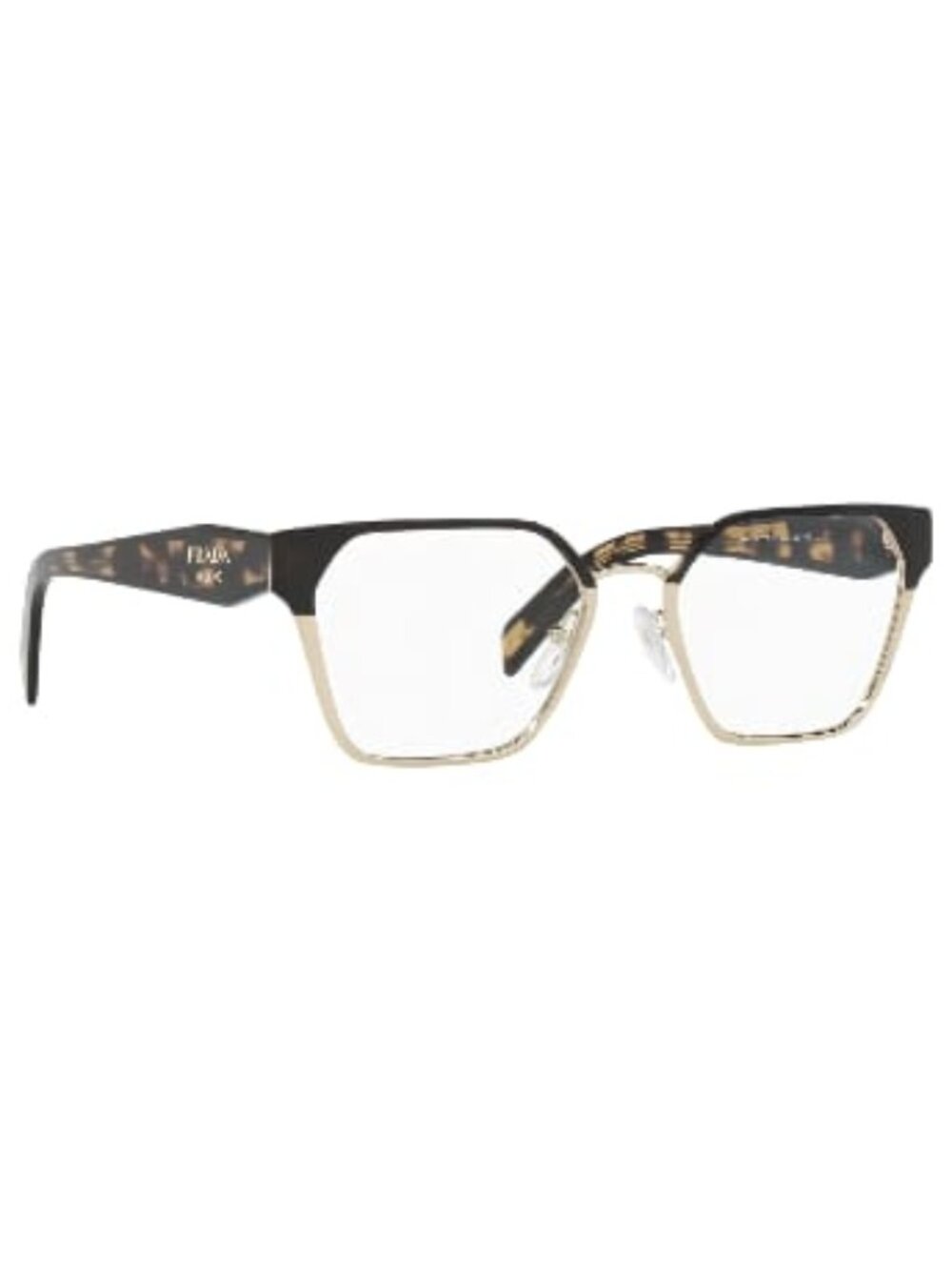 Prada VP 63W, Black/Pale Gold Eye Glasses, 53-18-140 - Picture 4 of 8